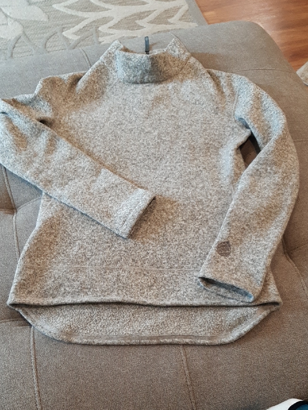 Stio Heather Gray Turtleneck Pullover